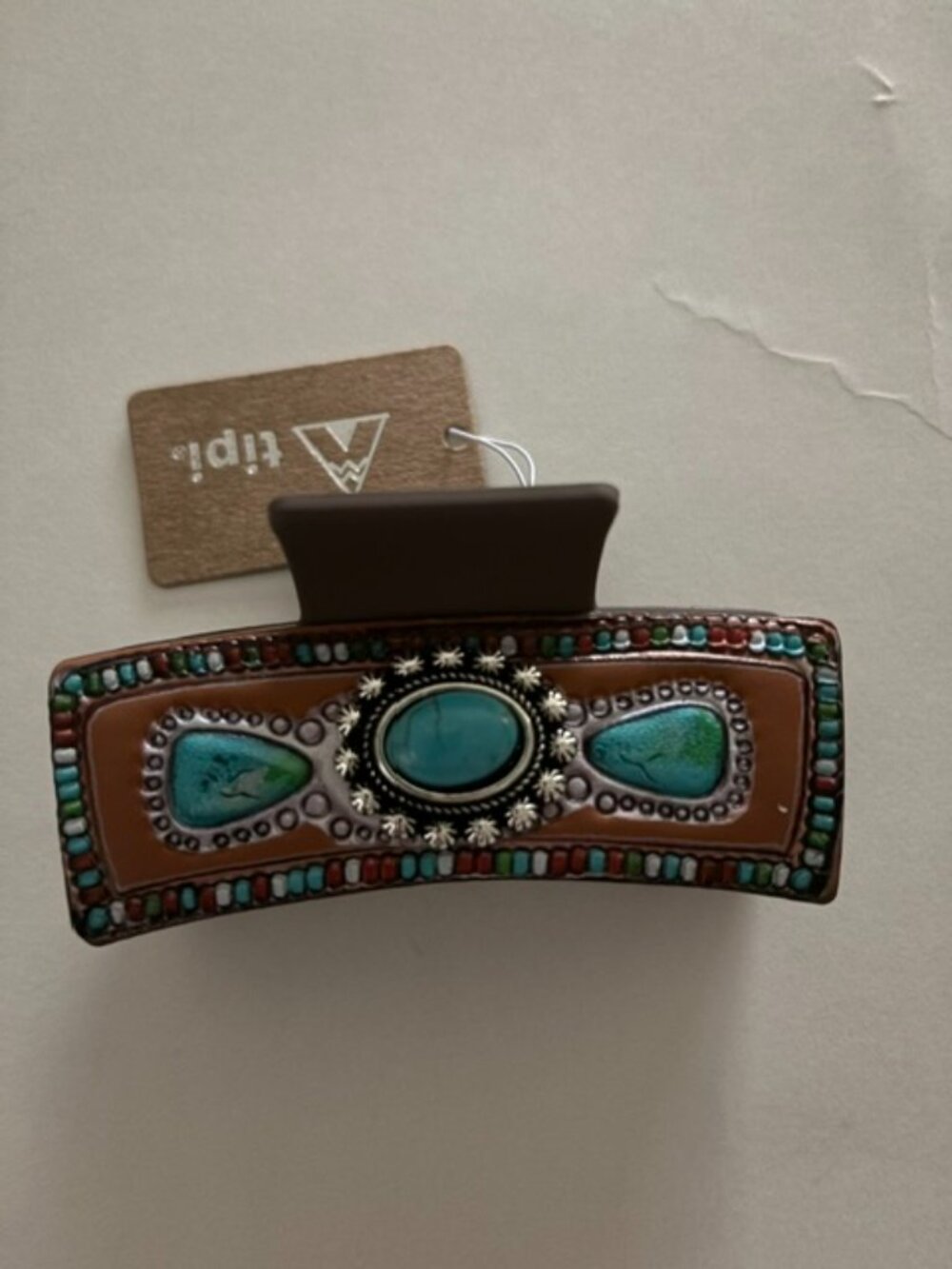 Tipi Western Style Concho Hair Claw NWT
